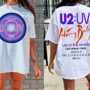 U2UV Achtung Baby Live At Sphere Tour 2024 T Shirt (2)