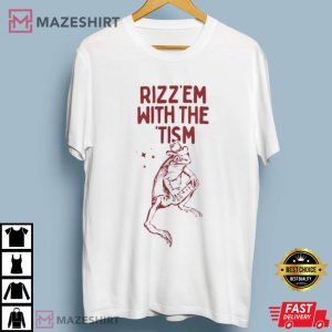 Frog Rizz Em with The Tism T Shirt (4)
