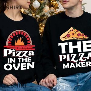 Pizza Maker Pizza in the Oven Pregnancy Announcement Couple Sh