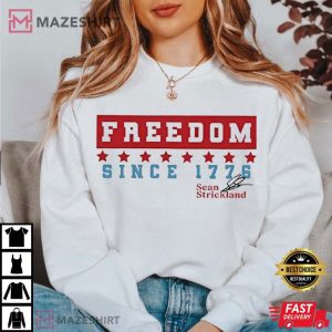 Sean Strickland Freedom Since 1776 T Shirt (4)