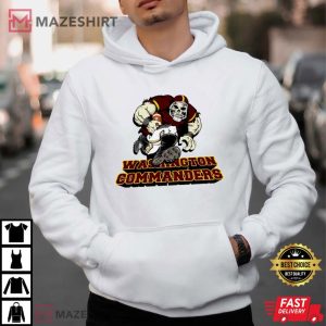 Washington Commanders Football Zombie Player T Shirt (2)