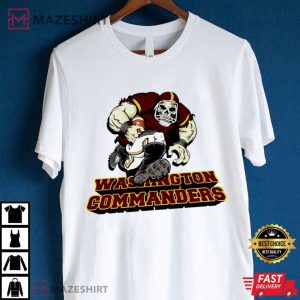 Washington Commanders Football Zombie Player T Shirt (3)
