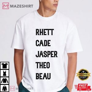 Springs Boys Names Rhett Cade Jasper Theo Beau T Shirt (3)