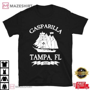 Gasparilla Pirate Souvenir Tampa Parade FL Gasparilla 2024 T Shirt (1)
