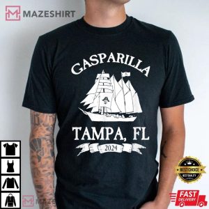 Gasparilla Pirate Souvenir Tampa Parade FL Gasparilla 2024 T Shirt (3)