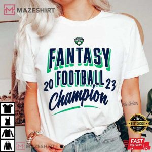 ESPN Fantasy Football 2023 Champion Big Wave Chest T Shirt (2)