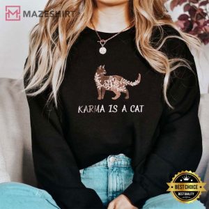 Karma is a Cat Swifties Embroidered Sweatshirt (2)