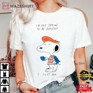 Matt Gray I Just Am French Snoopy T Shirt (2)