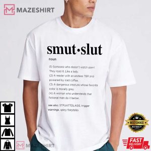 Smut Slut Fourth Wing Bookish T Shirt (1)
