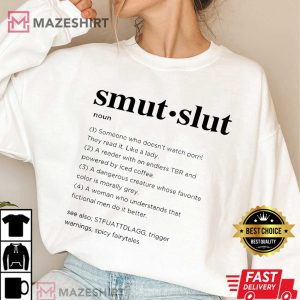 Smut Slut Fourth Wing Bookish T Shirt (4)
