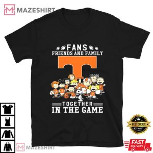 Tennessee Volunteers Snoopy And Friends Together In The Game T Shirt (1)