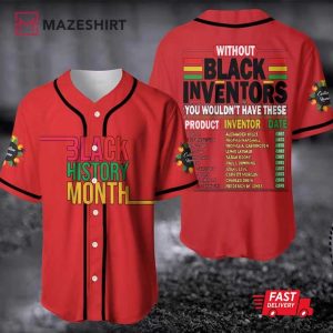 Black History Black Inventor Month Baseball Jersey