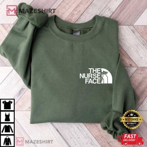The Nurse Face Gift for Nurse Embroidered Sweatshirt (1)