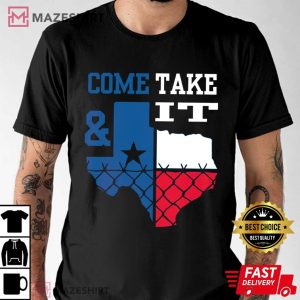 Texas Come And Take It Barbed Wire T Shirt (1)