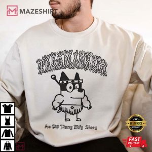 Telemachus x Bluey An Old Timey T Shirt (4)