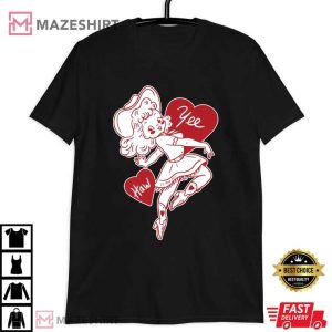 Cowgirl Yeehaw Valentines T Shirt (3)