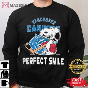 Vancouver Canucks Snoopy Perfect Smile T Shirt (4)