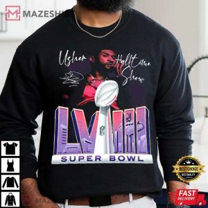 Usher Super Bowl LVIII Signature T Shirt (4)