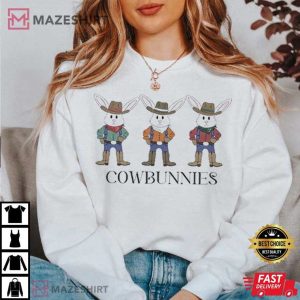 Cowbunnies Western Easter Thanksgiving T Shirt (1)