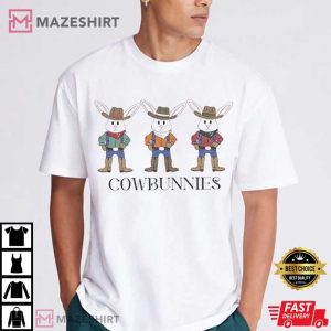 Cowbunnies Western Easter Thanksgiving T Shirt (2)