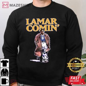 Lamar Comin Baltimore Ravens T Shirt (3)