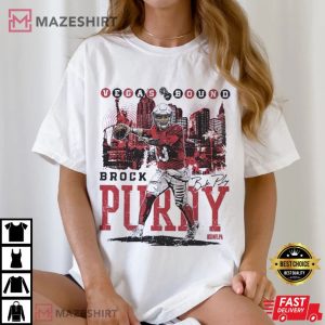 Brock Purdy San Francisco 49ers Vegas Bound Super Bowl LVIII T Shirt (2)