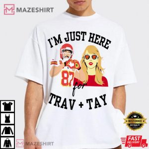 In My Super Bowl Era I am Here for Travis and Taylor T Shirt ( (3)