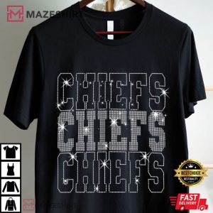 Kansas City Chiefs Football Rhinestone T Shirt (2)