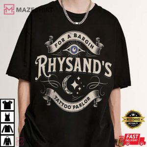 Rhysand Tattoo Parlor for a Bargin Acotar T Shirt (2)