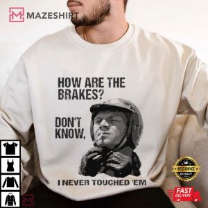 Steve McQueen The Great Escape How Are The Brakes Biker T Shirt (3)