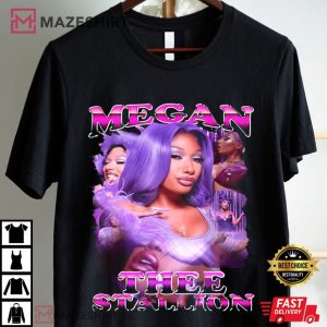 Megan Thee Stallion Rapper Retro T Shirt (2)