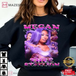 Megan Thee Stallion Rapper Retro T Shirt (3)