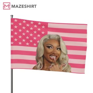 Megan Thee Stallion Funny Pink American Flag (2)