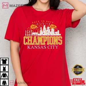 KC Chiefs Back to Back Superbowl Champions LVII and LVIII Footba