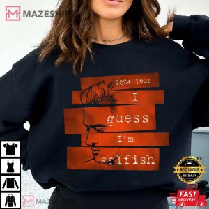 Justin Timberlake Tour 2024 I guess I'm Selfish T Shirt (3)