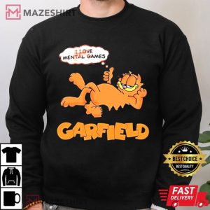 Garfield I love Mental Games T Shirt (1)