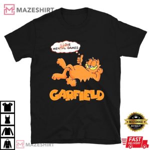 Garfield I love Mental Games T Shirt (2)