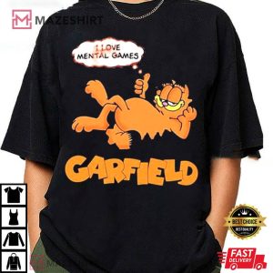 Garfield I love Mental Games T Shirt (4)