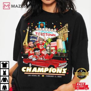 Kansas City Football Champions 2024 Las Vegas T Shirt (4)