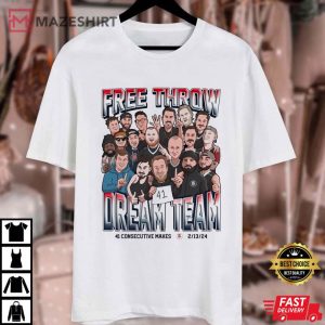 Free Throw Dream Team 41 Consecutive Makes 2024 T Shirt (2)