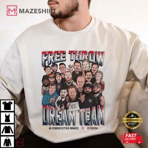 Free Throw Dream Team 41 Consecutive Makes 2024 T Shirt (3)