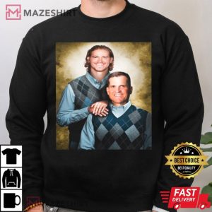 Justin Herbert and Jim Harbaugh Los Angeles Chargers T Shi (3)