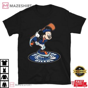 Mickey NHL Hockey Edmonton Oilers Disney T Shirt (3)