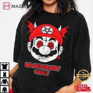 Mario Blackcraft It’s A Me Satan T Shirt (3)