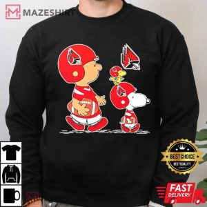 Arizona Cardinals Charlie Brown Snoopy And Woodstock Football State T Shirt (2)