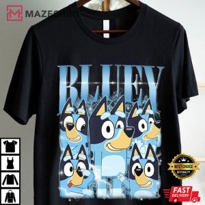 Bluey Blue Heeler T Shirt (2)