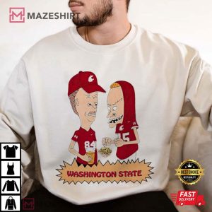Beavis and Butt Head Washington State Cougars Fan T Shirt (3)