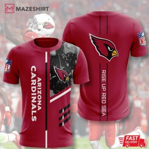 Arizona Cardinals Rise Up Red Sea 3D Shirt