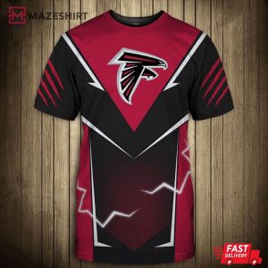 Atlanta Falcons Lightning Graphic 3D Shirt