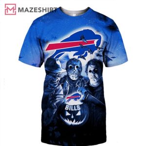 Buffalo Bills Halloween Horror Night Fan Gift 3D Shirt